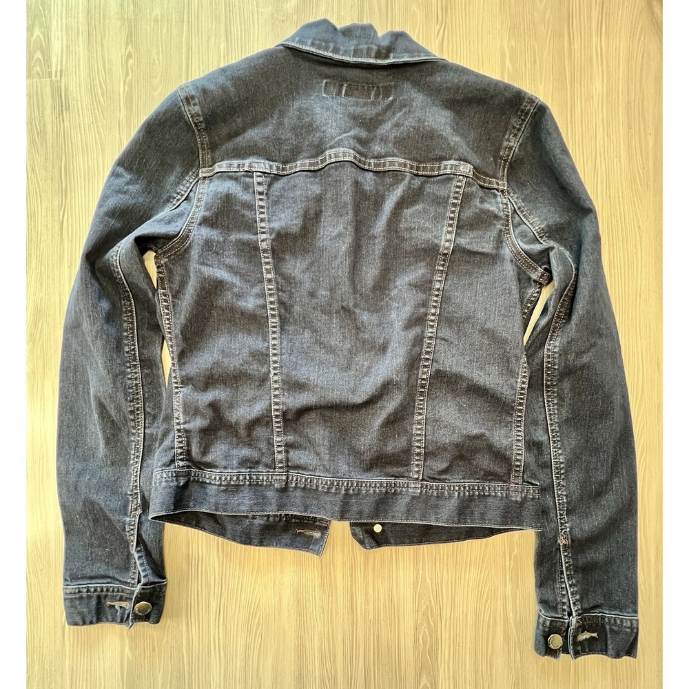 Calvin Klein Woman's Dark Stretchy Denim Jacket Size Small - Picture 8 of 9